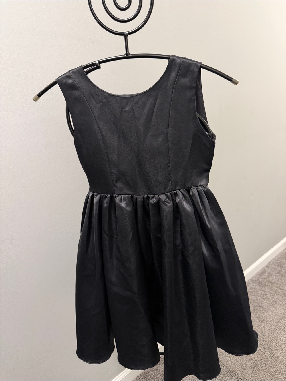 Girls' Black Sleeveless Occasion Dress